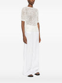 Fabiana Filippi Openwork Crewneck T Shirt