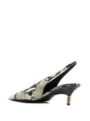Khaite Bella Leather Slingback Pumps
