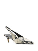 Khaite Bella Leather Slingback Pumps