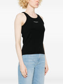 Baumwoll-Tanktop mit Logo von Maison Kitsune