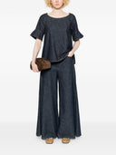 Susanne Bommer Wide Leg Denim Jeans