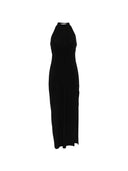 Langes Kleid mit seitlichem Schlitz von Norma Kamali