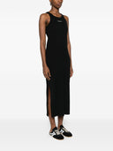 Geripptes Trägerkleid mit Logo von Maison Kitsune