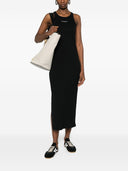 Geripptes Trägerkleid mit Logo von Maison Kitsune