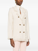 Elisabetta Franchi Cotton Double Breasted Jacket