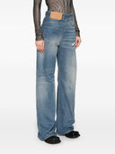 Mm6 Maison Margiela Wide Leg Denim Jeans