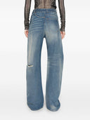 Mm6 Maison Margiela Wide Leg Denim Jeans