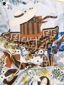 Fendi Printed Silk Foulard