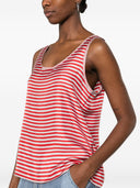 Pierre Louis Mascia Striped Silk Top