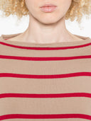Beyou Cashmere And Cotton Striped Sweater