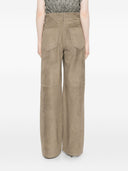 Brunello Cucinelli Pantalones de cuero