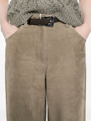 Brunello Cucinelli Pantalones de cuero