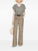 Brunello Cucinelli Pantalones de cuero
