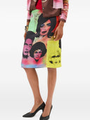 Versace Printed Silk Skirt