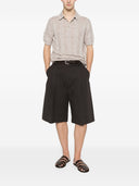 Brunello Cucinelli Linen And Cotton Blend Polo Shirt