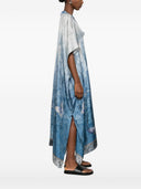Pierre Louis Mascia Printed Silk Kaftan