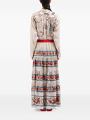 Pierre Louis Mascia Printed Silk Skirt