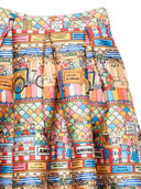 Alessandro Enriquez Printed Midi Skirt