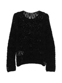 Comme Comme Open Knit Crewneck Sweater