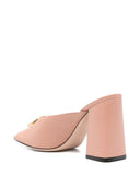 Valentino Garavani V Logo Signature Leather Mules