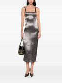 The Attico Fashion Satin Midi Dress