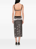 The Attico Fashion Satin Midi Dress