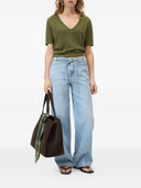 Closed Linen And Cotton V Necked Sweater
