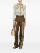 Tory Burch Printed Wide Leg Trousers