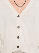 Base Linen And Cotton Blend Cardigan