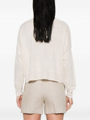 Base Linen And Cotton Blend Cardigan