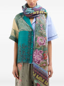 Pierre Louis Mascia Printed Silk And Cotton Scarf