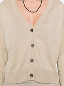Base Linen And Cotton Blend Cardigan