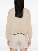 Base Linen And Cotton Blend Cardigan