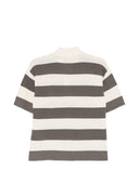 Ami Paris Ami De Coeur Striped Polo Shirt