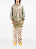 Pierre Louis Mascia Printed Silk Bomber Jacket