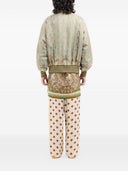 Pierre Louis Mascia Printed Silk Bomber Jacket