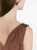 Langes Kleid aus Baumwolle von Brunello Cucinelli