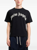 Palm Angels Logo Cotton T Shirt
