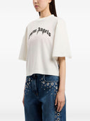 Palm Angels Logo Cotton T Shirt