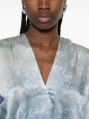 Pierre Louis Mascia Pritned Silk Dress