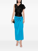 Silk95 Five French Tie Silk Skirt