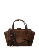 Borsa tote piccola in pelle con patta Hidesins