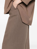 Via Masini 80 Linen Wide Leg Trousers