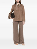 Via Masini 80 Linen Wide Leg Trousers