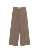 Via Masini 80 Linen Wide Leg Trousers