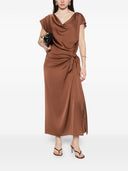 Silk95 Gonna in seta con cinque cravatte francesi