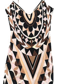 Langes Kleid aus bedruckter Seide von Pucci
