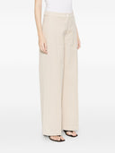 Via Masini 80 Cotton Wide Leg Trousers