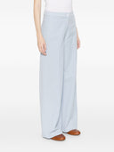 Via Masini 80 Cotton Wide Leg Trousers