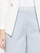 Via Masini 80 Cotton Wide Leg Trousers